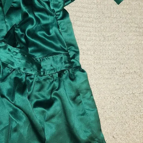 nikasha embroidered satin dress New Anthropologie Nikasha Embroidered Satin Dress Size Small